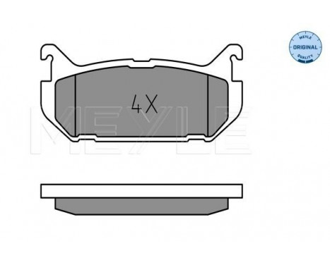 Brake Pad Set, disc brake MEYLE-ORIGINAL Quality 025 217 6614