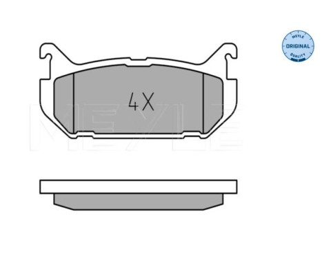 Brake Pad Set, disc brake MEYLE-ORIGINAL Quality 025 217 6614, Image 2