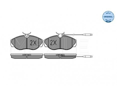 Brake Pad Set, disc brake MEYLE-ORIGINAL Quality 025 217 9719/W