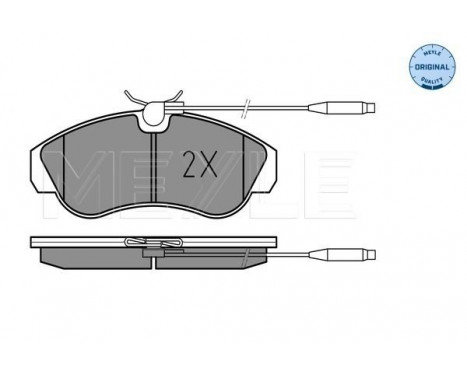 Brake Pad Set, disc brake MEYLE-ORIGINAL Quality 025 217 9919/W