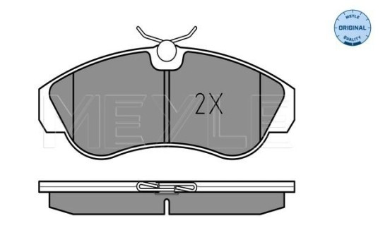 Brake Pad Set, disc brake MEYLE-ORIGINAL Quality 025 217 9919/W, Image 2