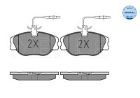 Brake Pad Set, disc brake MEYLE-ORIGINAL Quality 025 218 0119/W