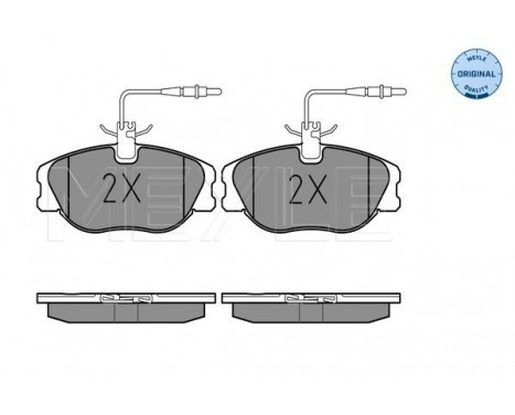 Brake Pad Set, disc brake MEYLE-ORIGINAL Quality 025 218 0119/W