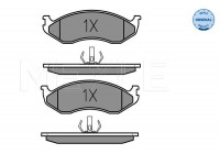 Brake Pad Set, disc brake MEYLE-ORIGINAL Quality 025 218 2217