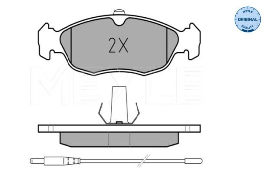 Brake Pad Set, disc brake MEYLE-ORIGINAL Quality 025 218 2717, Image 3