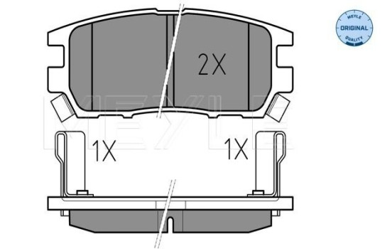 Brake Pad Set, disc brake MEYLE-ORIGINAL Quality 025 218 4014/W