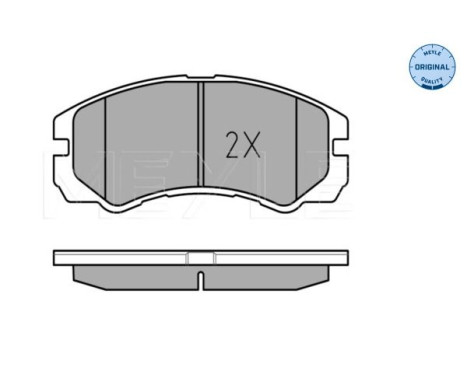 Brake Pad Set, disc brake MEYLE-ORIGINAL Quality 025 218 4516/W, Image 2