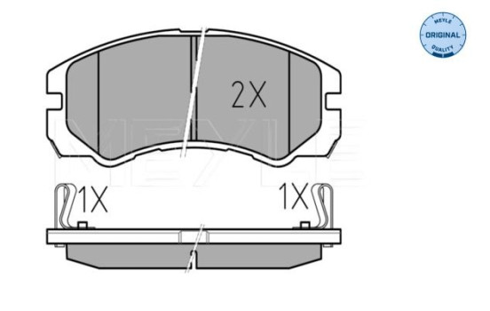 Brake Pad Set, disc brake MEYLE-ORIGINAL Quality 025 218 4516/W, Image 3