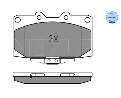 Brake Pad Set, disc brake MEYLE-ORIGINAL Quality 025 218 5415/W