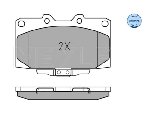 Brake Pad Set, disc brake MEYLE-ORIGINAL Quality 025 218 5415/W, Image 2