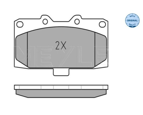 Brake Pad Set, disc brake MEYLE-ORIGINAL Quality 025 218 5415/W, Image 3