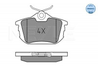 Brake Pad Set, disc brake MEYLE-ORIGINAL Quality 025 218 6115