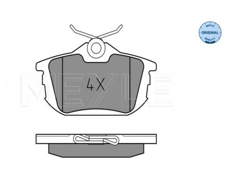 Brake Pad Set, disc brake MEYLE-ORIGINAL Quality 025 218 6115