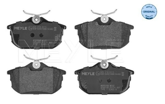Brake Pad Set, disc brake MEYLE-ORIGINAL Quality 025 218 6115, Image 2