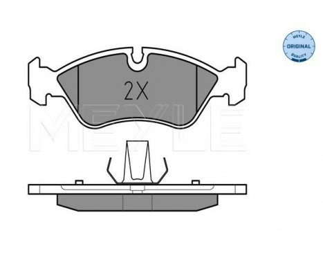 Brake Pad Set, disc brake MEYLE-ORIGINAL Quality 025 218 6217