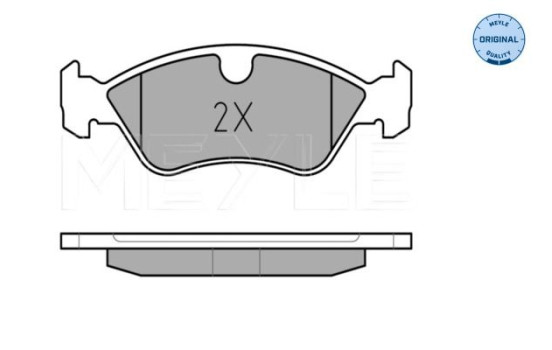 Brake Pad Set, disc brake MEYLE-ORIGINAL Quality 025 218 6217, Image 3