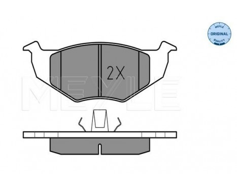 Brake Pad Set, disc brake MEYLE-ORIGINAL Quality 025 218 6615