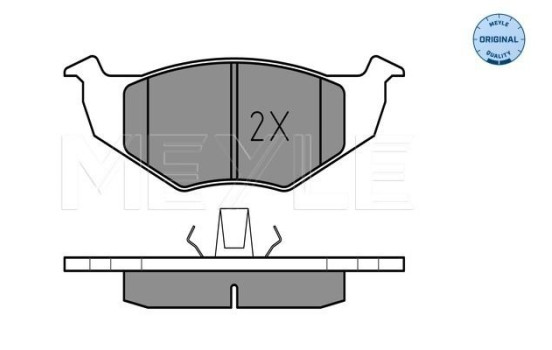Brake Pad Set, disc brake MEYLE-ORIGINAL Quality 025 218 6615