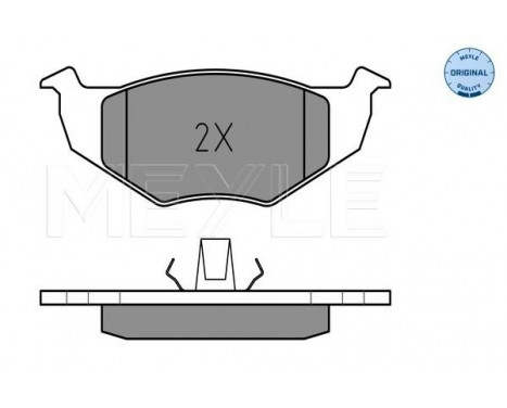 Brake Pad Set, disc brake MEYLE-ORIGINAL Quality 025 218 6617