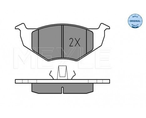 Brake Pad Set, disc brake MEYLE-ORIGINAL Quality 025 218 6619