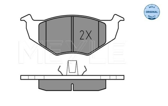 Brake Pad Set, disc brake MEYLE-ORIGINAL Quality 025 218 6619