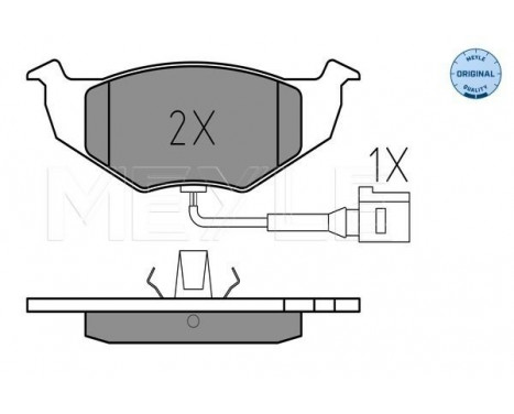 Brake Pad Set, disc brake MEYLE-ORIGINAL Quality 025 218 6817/W