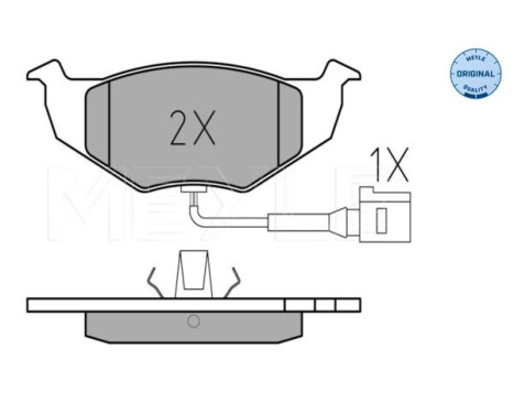 Brake Pad Set, disc brake MEYLE-ORIGINAL Quality 025 218 6817/W, Image 2