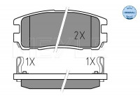 Brake Pad Set, disc brake MEYLE-ORIGINAL Quality 025 218 7514/W