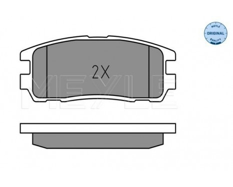 Brake Pad Set, disc brake MEYLE-ORIGINAL Quality 025 218 7514/W, Image 2