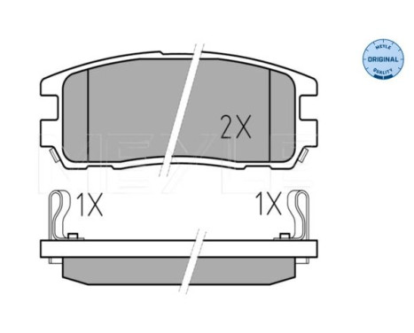 Brake Pad Set, disc brake MEYLE-ORIGINAL Quality 025 218 7514/W, Image 2