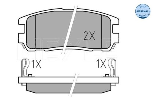 Brake Pad Set, disc brake MEYLE-ORIGINAL Quality 025 218 7514/W, Image 2