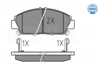 Brake Pad Set, disc brake MEYLE-ORIGINAL Quality 025 218 7918/W