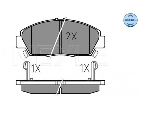 Brake Pad Set, disc brake MEYLE-ORIGINAL Quality 025 218 7918/W