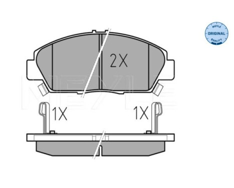 Brake Pad Set, disc brake MEYLE-ORIGINAL Quality 025 218 7918/W, Image 2