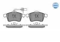 Brake Pad Set, disc brake MEYLE-ORIGINAL Quality 025 218 8519/W