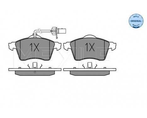 Brake Pad Set, disc brake MEYLE-ORIGINAL Quality 025 218 8519/W