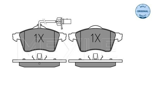 Brake Pad Set, disc brake MEYLE-ORIGINAL Quality 025 218 8519/W