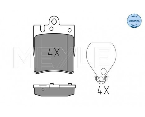 Brake Pad Set, disc brake MEYLE-ORIGINAL Quality 025 218 9915