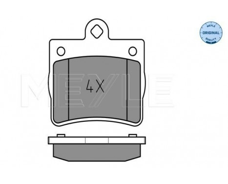 Brake Pad Set, disc brake MEYLE-ORIGINAL Quality 025 219 0015