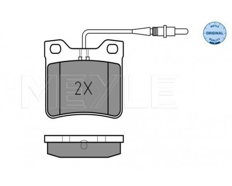 Brake Pad Set, disc brake MEYLE-ORIGINAL Quality 025 219 0417/W