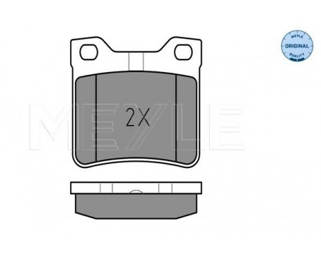 Brake Pad Set, disc brake MEYLE-ORIGINAL Quality 025 219 0417/W, Image 2