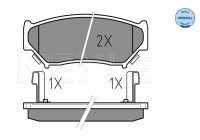 Brake Pad Set, disc brake MEYLE-ORIGINAL Quality 025 219 0715/W