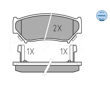 Brake Pad Set, disc brake MEYLE-ORIGINAL Quality 025 219 0715/W, Image 2