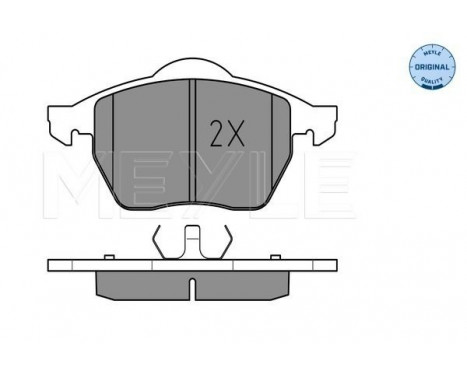 Brake Pad Set, disc brake MEYLE-ORIGINAL Quality 025 219 1119