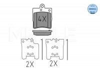Brake Pad Set, disc brake MEYLE-ORIGINAL Quality 025 219 1915