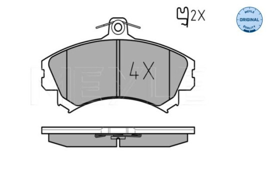 Brake Pad Set, disc brake MEYLE-ORIGINAL Quality 025 219 2015, Image 2