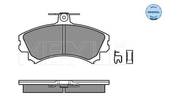 Brake Pad Set, disc brake MEYLE-ORIGINAL Quality 025 219 2017