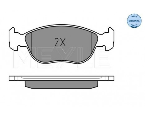 Brake Pad Set, disc brake MEYLE-ORIGINAL Quality 025 219 2717/W