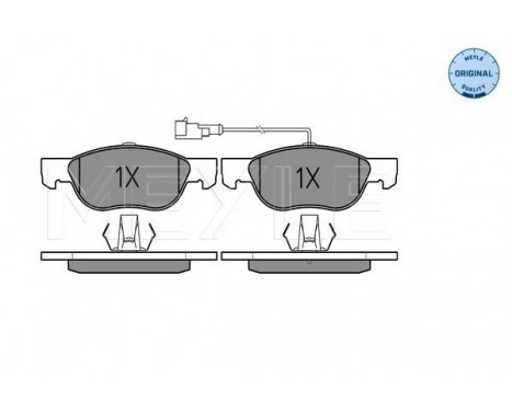 Brake Pad Set, disc brake MEYLE-ORIGINAL Quality 025 219 2717/W, Image 2