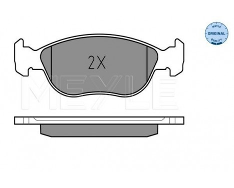 Brake Pad Set, disc brake MEYLE-ORIGINAL Quality 025 219 2818